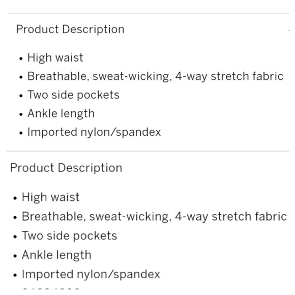 PINK VICTORIA'S SECRET ULTIMATE ANKLE LEGGINGS L - Picture 6 of 7